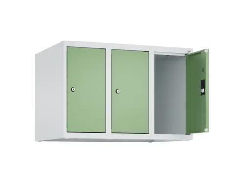 opzetkast,v. locker,3vak.,vak B 250mm,HxBxD 500x750x500mm,vleugeldeur