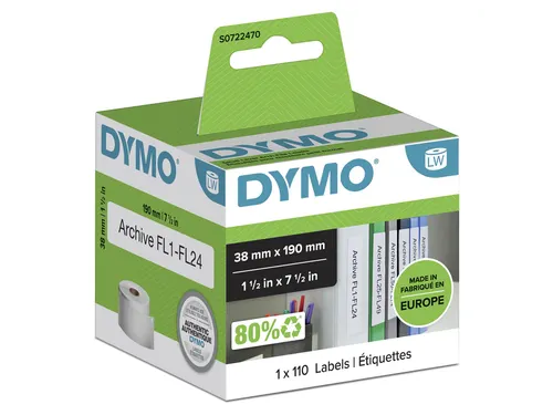 Etiket Dymo 99018 Labelprint Ordner Smal 38x190mm S0722470