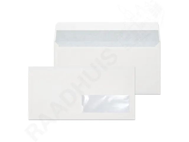 dienstenvelop venster rechts Raadhuis 110x220mm DL (EA5/6) wit strip