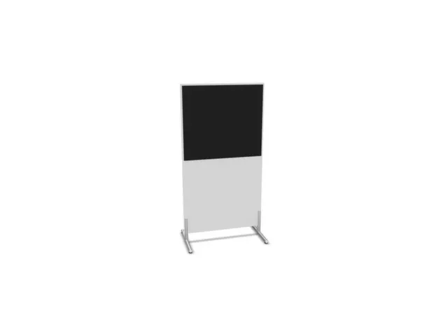 cloison de séparation,Hxl 1545x800mm,Bl-blanc,BN8033-noir