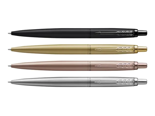 Balpen Parker Jotter XL Monochrome stainless steel M blister à 1 stuk