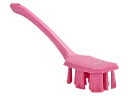 UST 4196-1 afwasborstel roze harde vezels lange steel 70x395mm