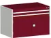 ladekast HxBxD 700x1050x750mm 2laden RAL7035 front RAL3004