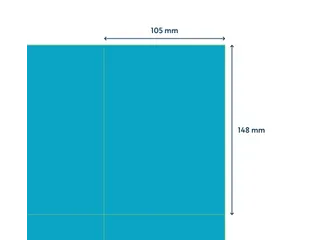 Gekleurde Etiketten 105x148mm Blauw 42822 1000 Vel - 4