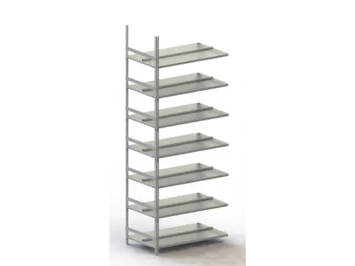 Schroefstelling Aanbouwveld Ral7035 2200x1002x604mm 7legborden 80kg