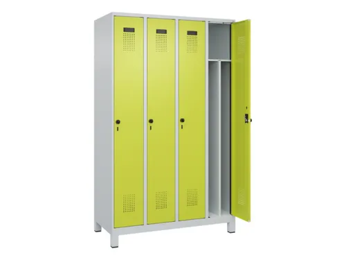 locker voor scheiding van kleding,HxBxD 1950x1200x500mm,4vak