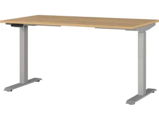 Elektrisch ihv bureau,HxBxD 720-1200x1400x800mm,blad Grandson-eiken - 1