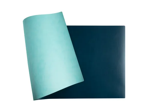 Onderlegger PU 40x80 cm tropisch/cyaan