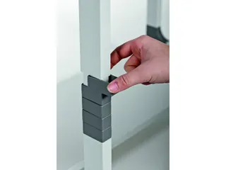 Verrijdbaar Computermeubel Trolley 80 VH Grijs - 4