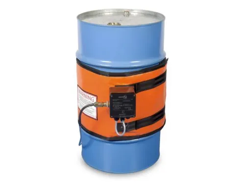 Verwarmingsmantel,V. 120L Vat,Buiten Glasvezel/Silicone,Oranje