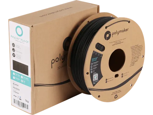 Polymaker 3D filament PolyLite PLA-CF 1,75 mm Zwart 1kg