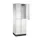 Dubbeldekse garderobekast,RAL 7035,HxBxD 1950x620x500mm,2x2vak.