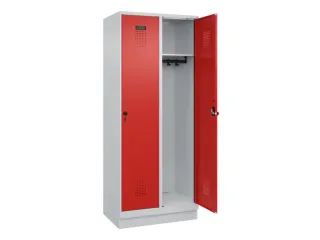 locker,HxBxD 1950x800x500mm,2vak,vak B 400mm,draaigrendel,sokkel - 2