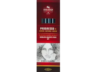Grafietstift Koh-I-Noor progresso 8915 HB 8B + aqua - 1