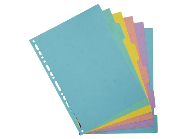 Tabbladen A4 6T glan skarton 400g AQUAREL