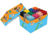 Kleurstift BicKids Visacolor XL Ecolutions Schoolbox 144 stuks assorti
