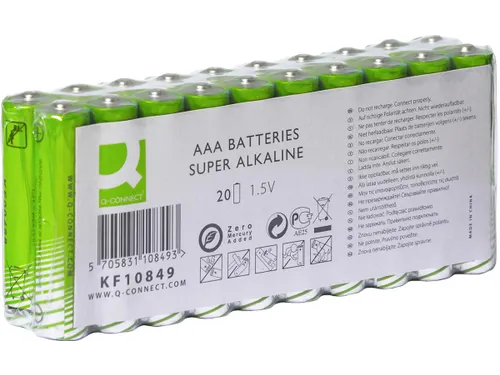 Q-connect AAA batterijen Alkaline 20 stuks