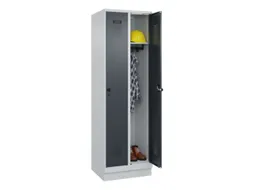locker,HxBxD 1950x600x500mm,2vak,vak B 300mm,draaigrendel,sokkel