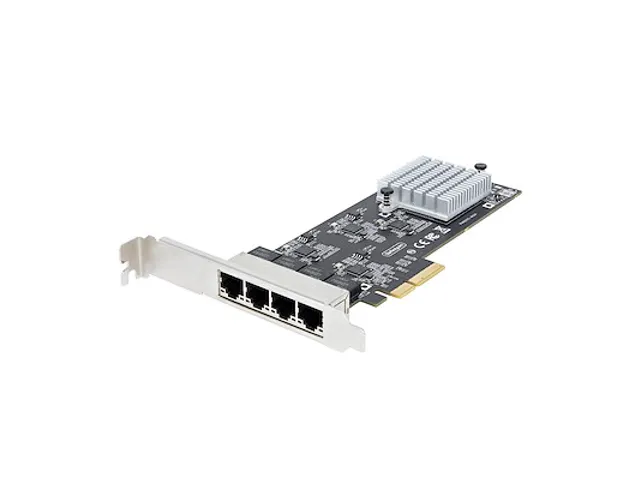 4-Poorts 2.5Gbps NBASE-T PCIe Netwerkkaart