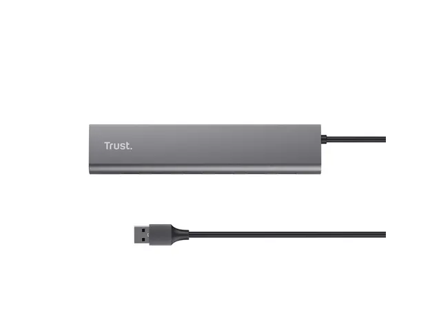 Hub Trust HALYX 7-port USB-A 3.2 zilver