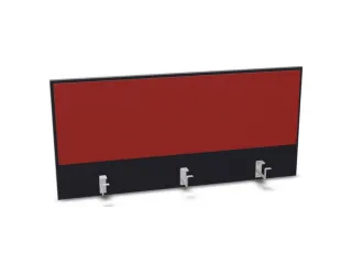 opzetpaneel,v. bureau,aanbouw achter,B 1200mm,CC-zwart,BN4011-rood - 1