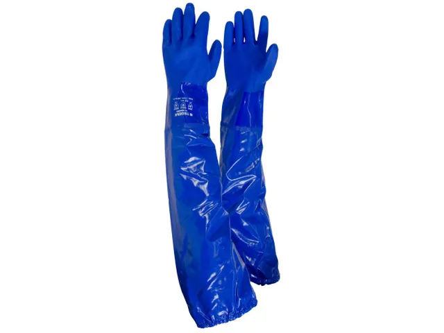 Tegera 12910 PVC handschoenen, blauw, maat 11, per 6 paar