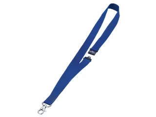 Textielkoord Durable 8137 met karabijnhaak donkerblauw - 1