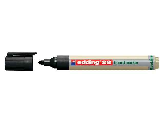 Viltstift Edding 28 Whiteboard EcoLine Rond Zwart 1.5-3mm