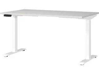 Elektrisch ihv bureau,HxBxD 720-1200x1400x800mm,blad lichtgrijs - 1