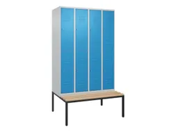 Dubbeldekse dekenkist,HxBxD 2120x1200x815mm,4x2vak.,vak B 300mm