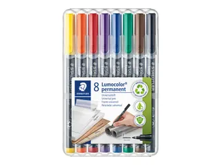 Viltstift Staedtler OHP Lumocolor 318 Fijn 0.6mm Assorti 8 stuks - 1