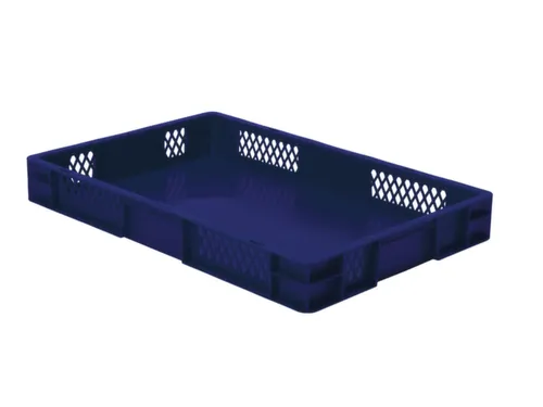 Euronorm-Stapelbak 14.5l H X L X B 75x600x400mm Blauw