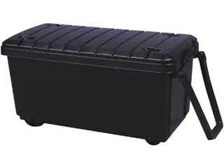 Opbergkoffer Op Wieltjes 64 Liter Zwart - 2