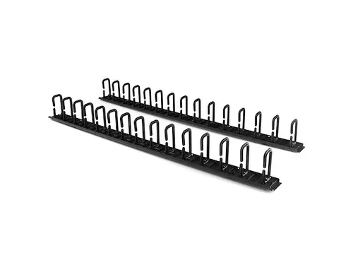 Verticale kabelmanager met D-ring haken 40U 1,8 m