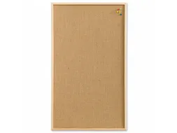 Prikbord Naga juten 60x80cm met houten omlijsting