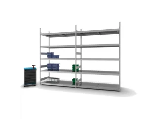 breedvakstelling,grondveld,HxBxD 3000x2070x835mm,vakl. 350kg - 3