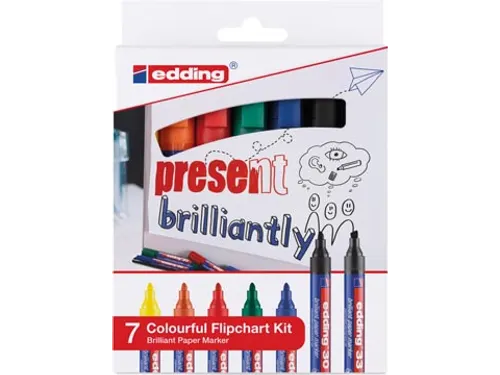 Merkstift brilliant paper marker e-30 en e-33 assorti