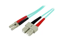 Aqua Multimode Duplex Halogeenvrije Glasvezel Netwerkkabel 1 Meter