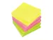 Bloc-mémos 75x75mm brillant 6 blocs assorti