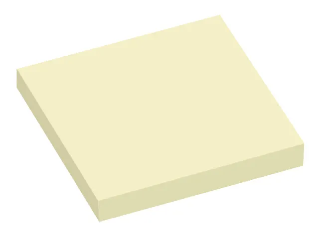 Bloc-mémos 75x75mm jaune bloc de 100 feuillets