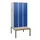 locker met bank,HxBxD 1950x900x815mm,3vak,vak B 300mm,draaigrendel