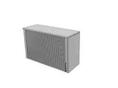 opzetkast,v. roldeurkast,HxBxD 740x1200x445mm,roldeur,MP-lichtgrijs