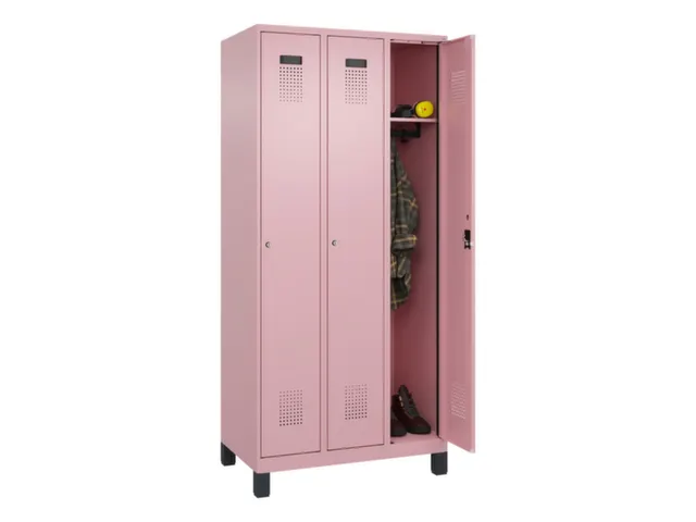 locker,HxBxD 1950x900x500mm,3vak,vak B 300mm,cil.-slot,voeten