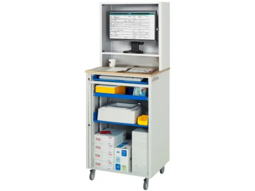 pc-kast,HxBxD 1810x720x660mm,monitorvak,toetsenbord-/muisblad