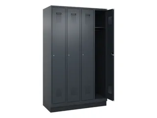 locker,HxBxD 1950x1200x500mm,4vak,vak B 300mm,cil.-slot,sokkel - 2