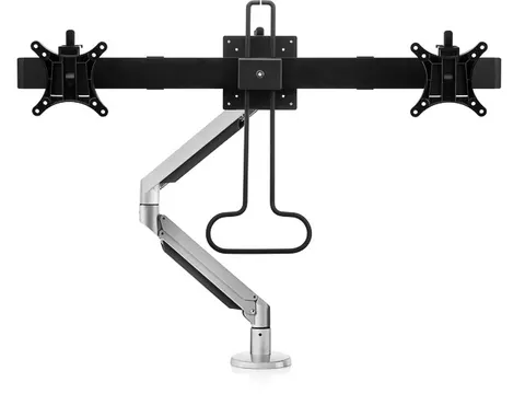 BNEPODBCS BakkerElkhuizen monitorarm 12kg dubbel zilver