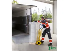 steekwagen,draagverm. 250kg,lucht-banden,steekplaat BxD 360x480mm