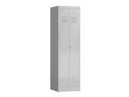 garderobekast 1800x500x500mm 2vak klink RAL7035