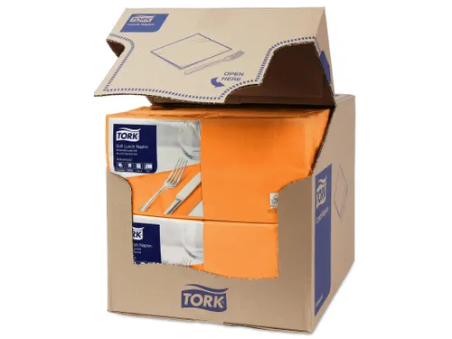 Tork 477870 Soft Lunchservet Advanced Oranje 33x33cm