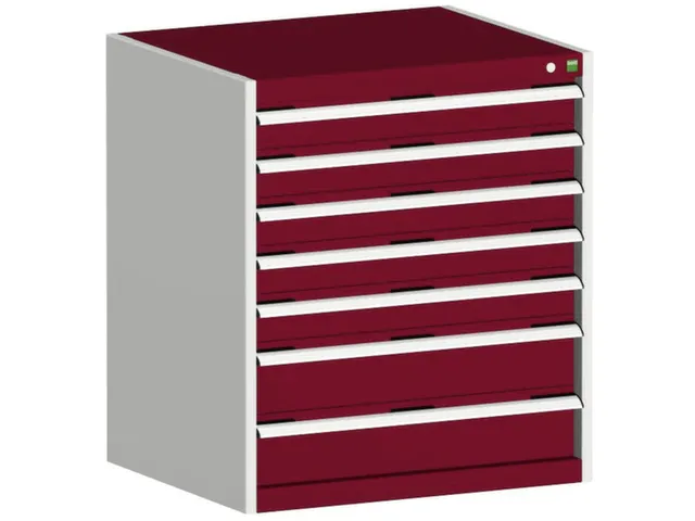 ladekast 900x800x650mm 7laden zware lasten RAL7035 front RAL3004